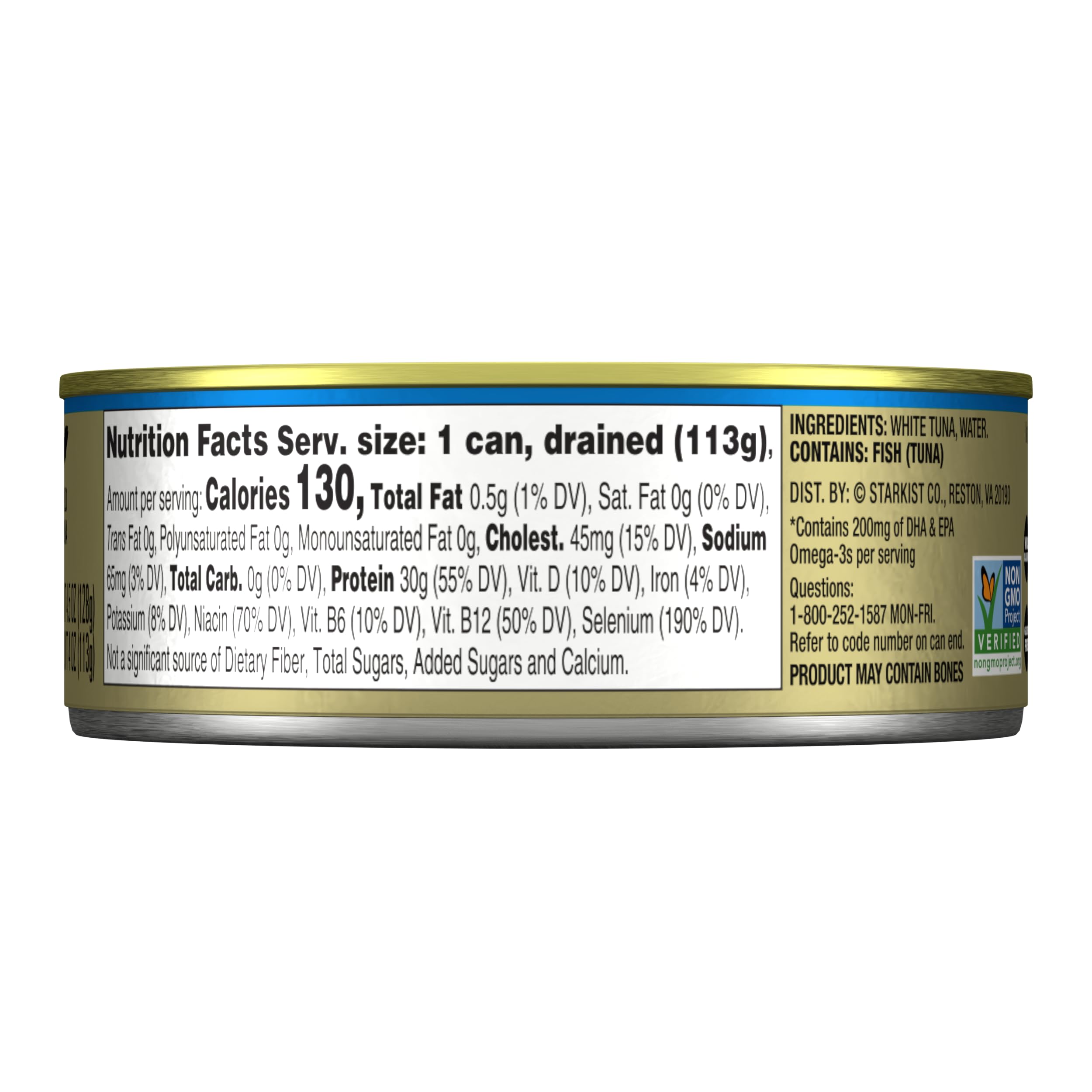 StarKist No Salt Added albacore in water serving highlights low sodium option.
