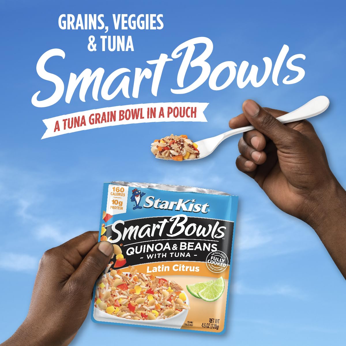 StarKist Smart Bowls gluten-free logo and omega-3 note.