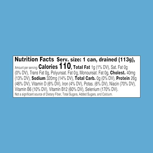 StarKist solid white albacore can label displaying nutrition and gluten-free claim.