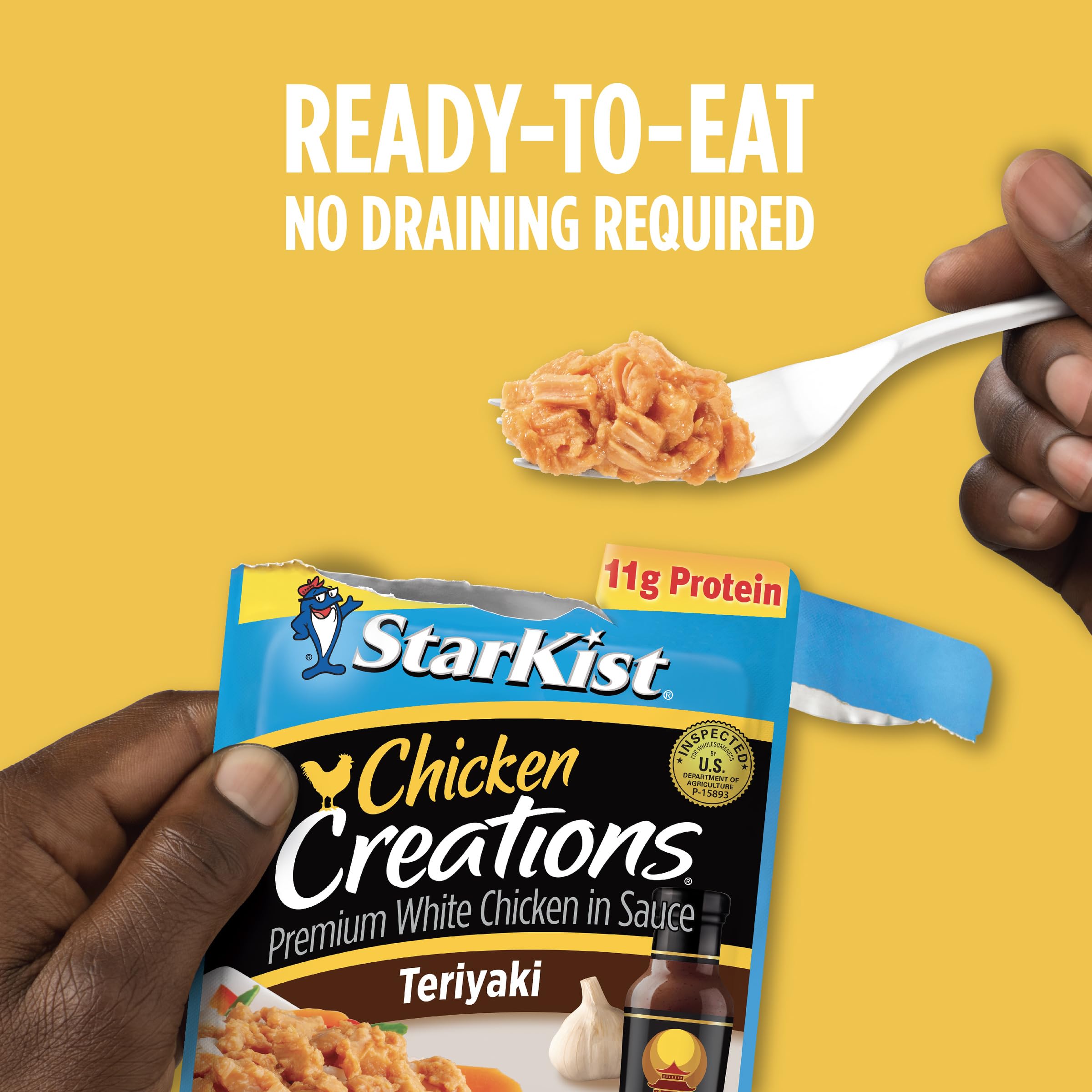 StarKist Teriyaki Chicken Creations on a salad bowl for easy meals.