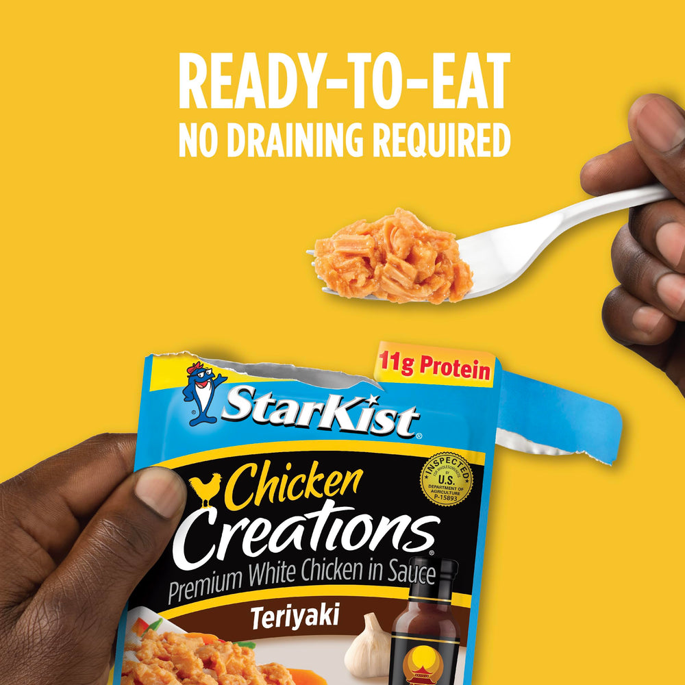 StarKist Teriyaki Chicken Creations on a salad bowl for easy meals.