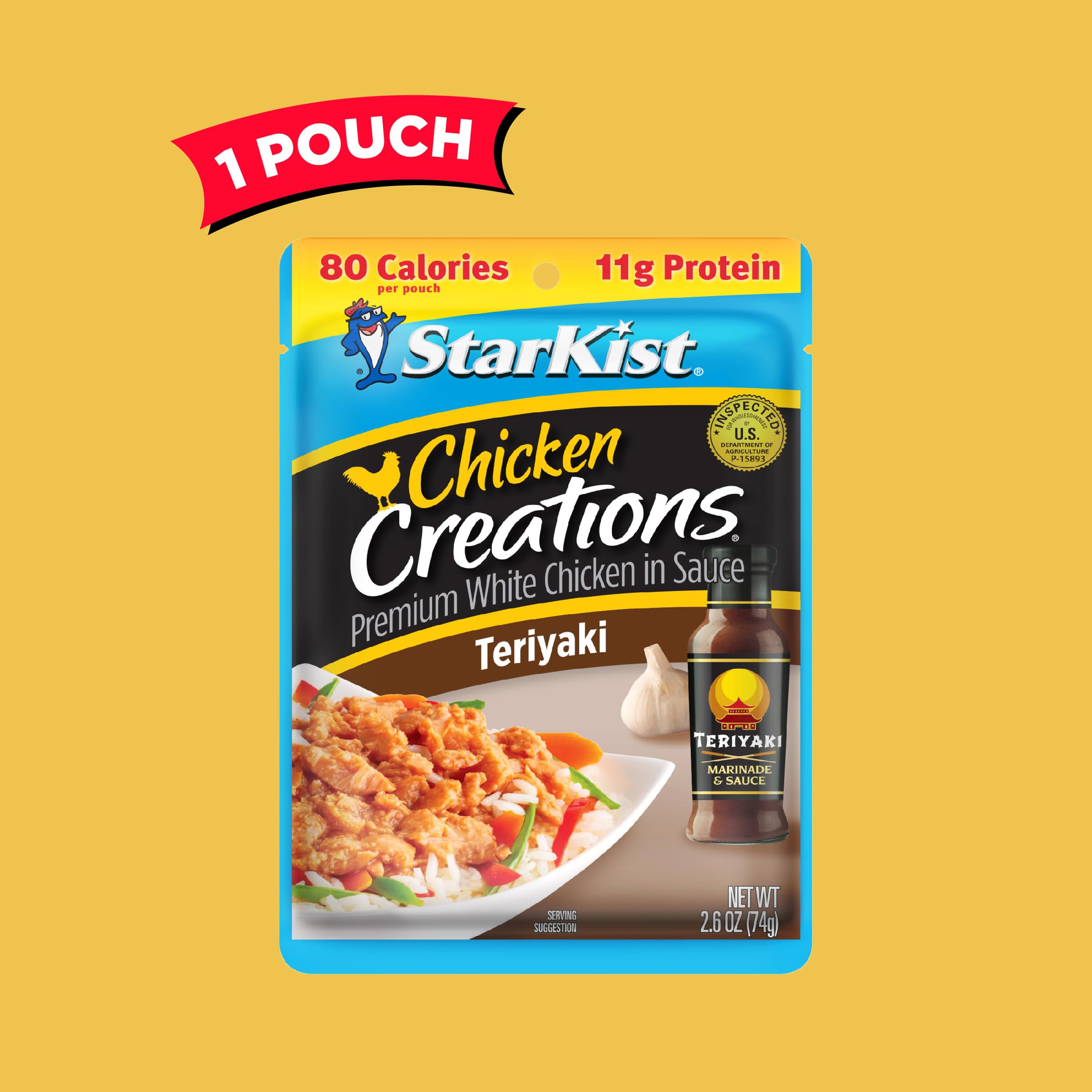 StarKist Teriyaki Chicken Creations on a sandwich idea for lunch.