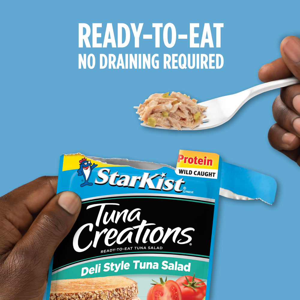 StarKist Deli Style with celery and water chestnuts, gluten-free snack.