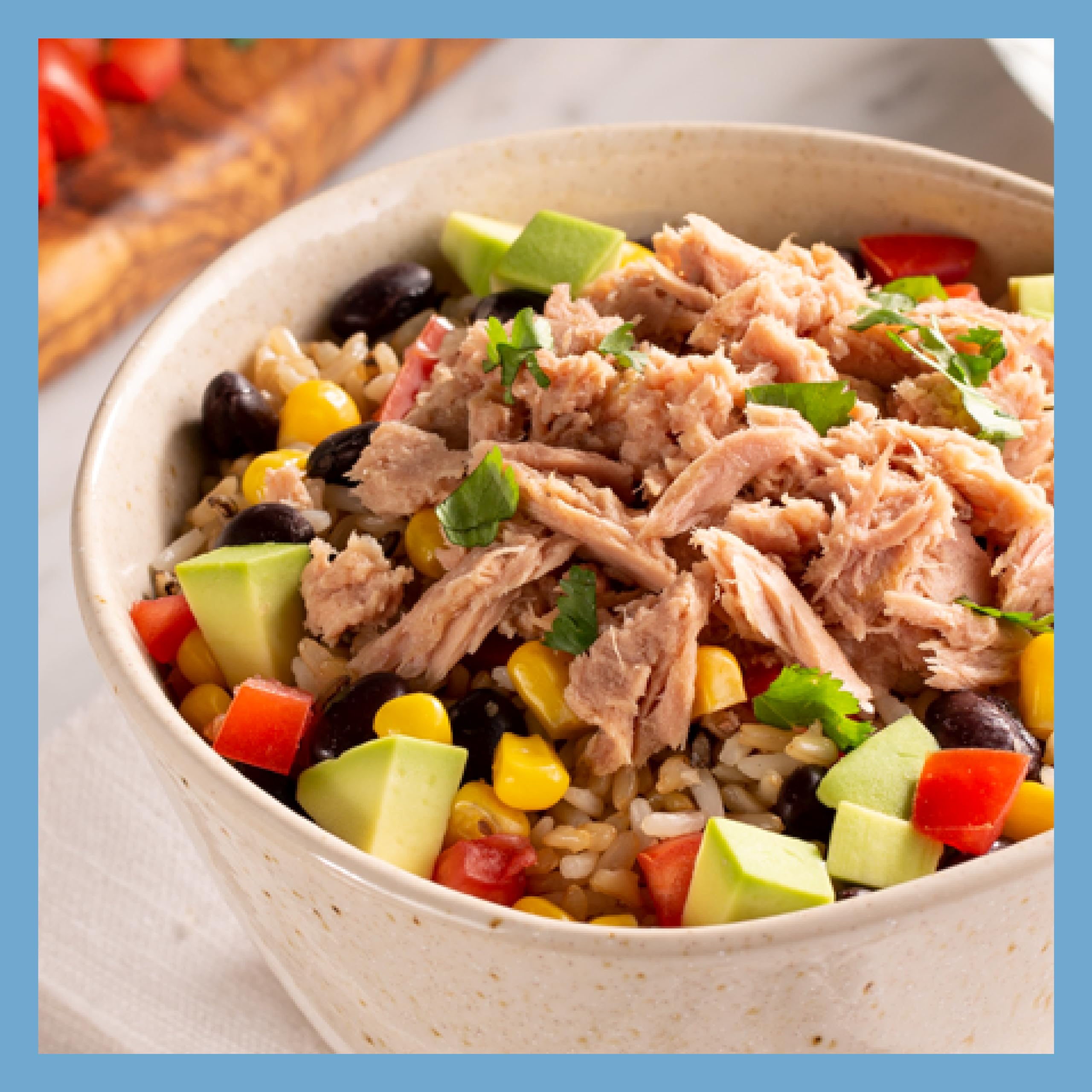 StarKist Hickory Smoked tuna on a rice bowl delivers high protein