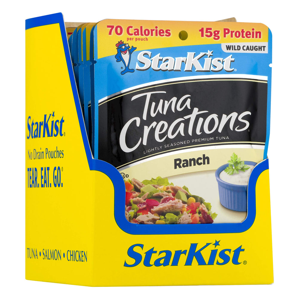 StarKist Ranch Pouch convenient ready meals for travel and camping.
