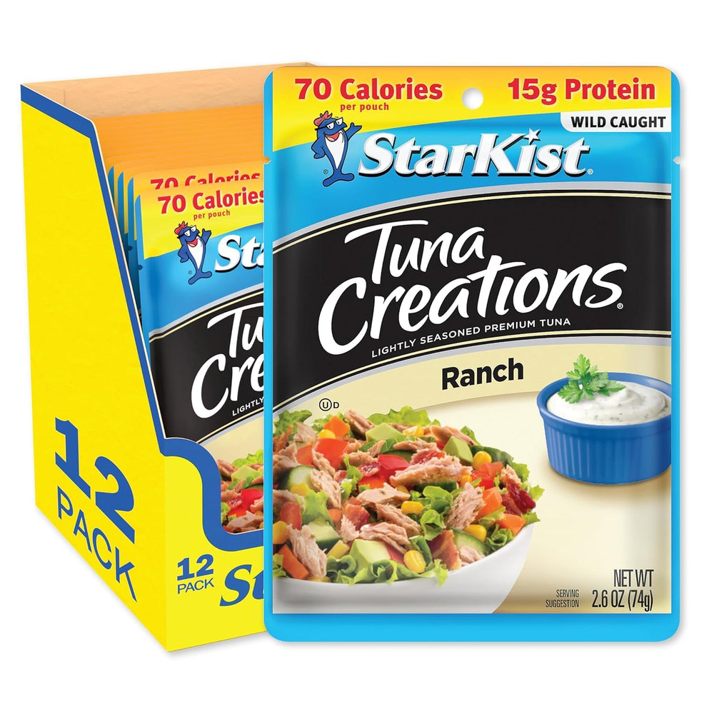 StarKist Ranch Pouch ready-to-eat tuna for quick salads and sandwiches.