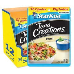 StarKist Ranch Pouch ready-to-eat tuna for quick salads and sandwiches.