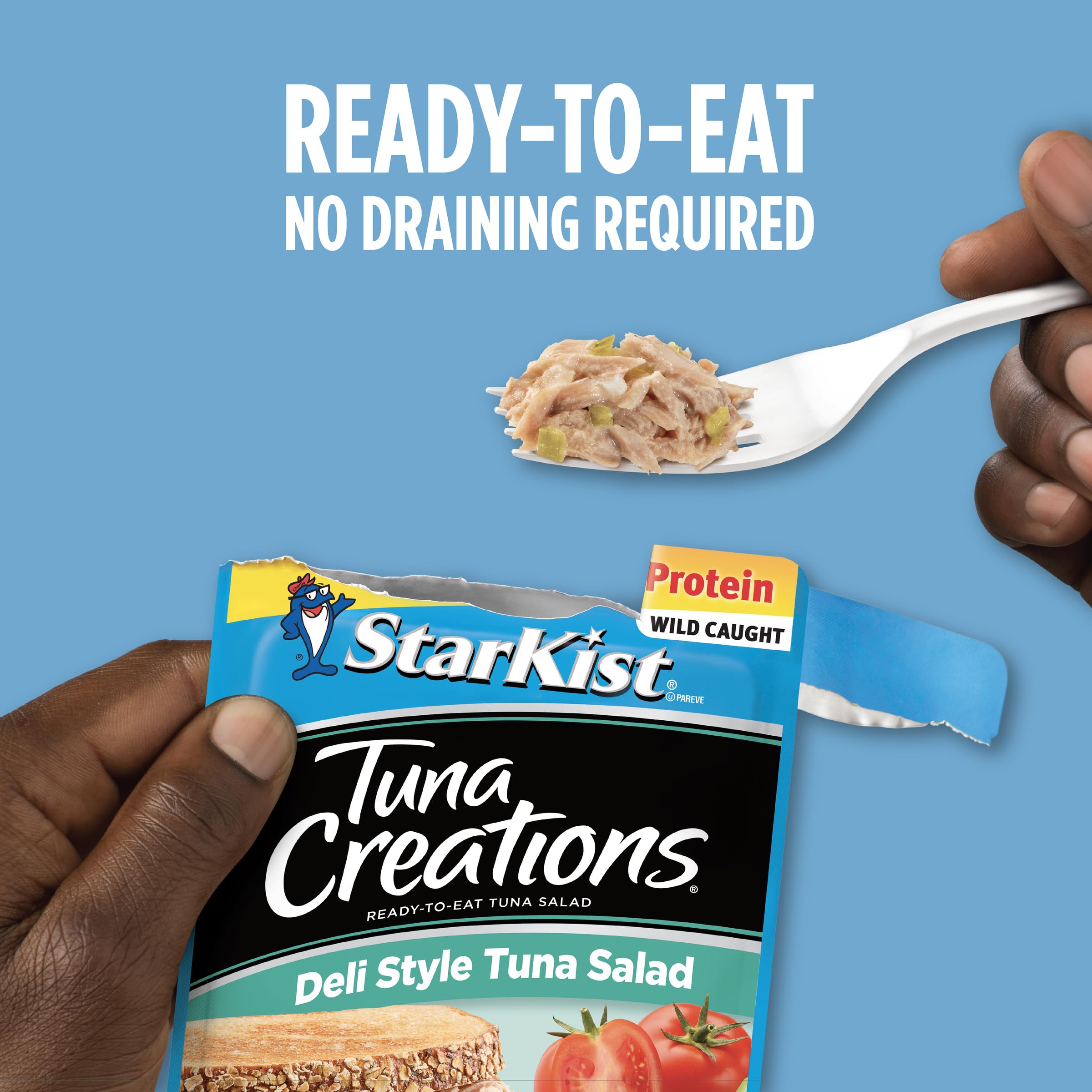 StarKist pouch in travel bag for camping meals