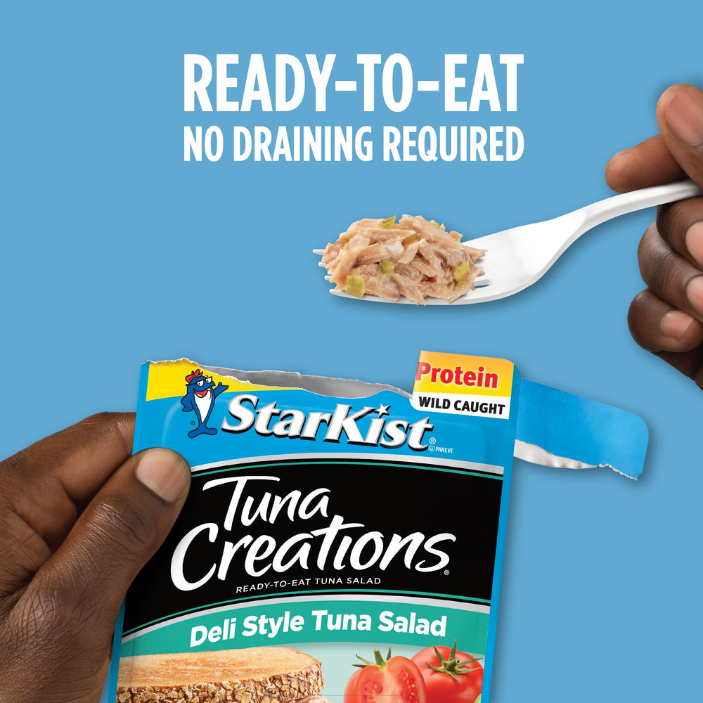 StarKist pouch in travel bag for camping meals