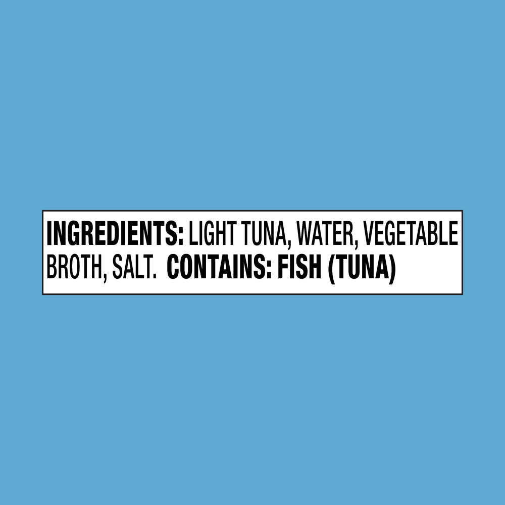 StarKist tuna nutrition facts panel showing 20g protein per serving