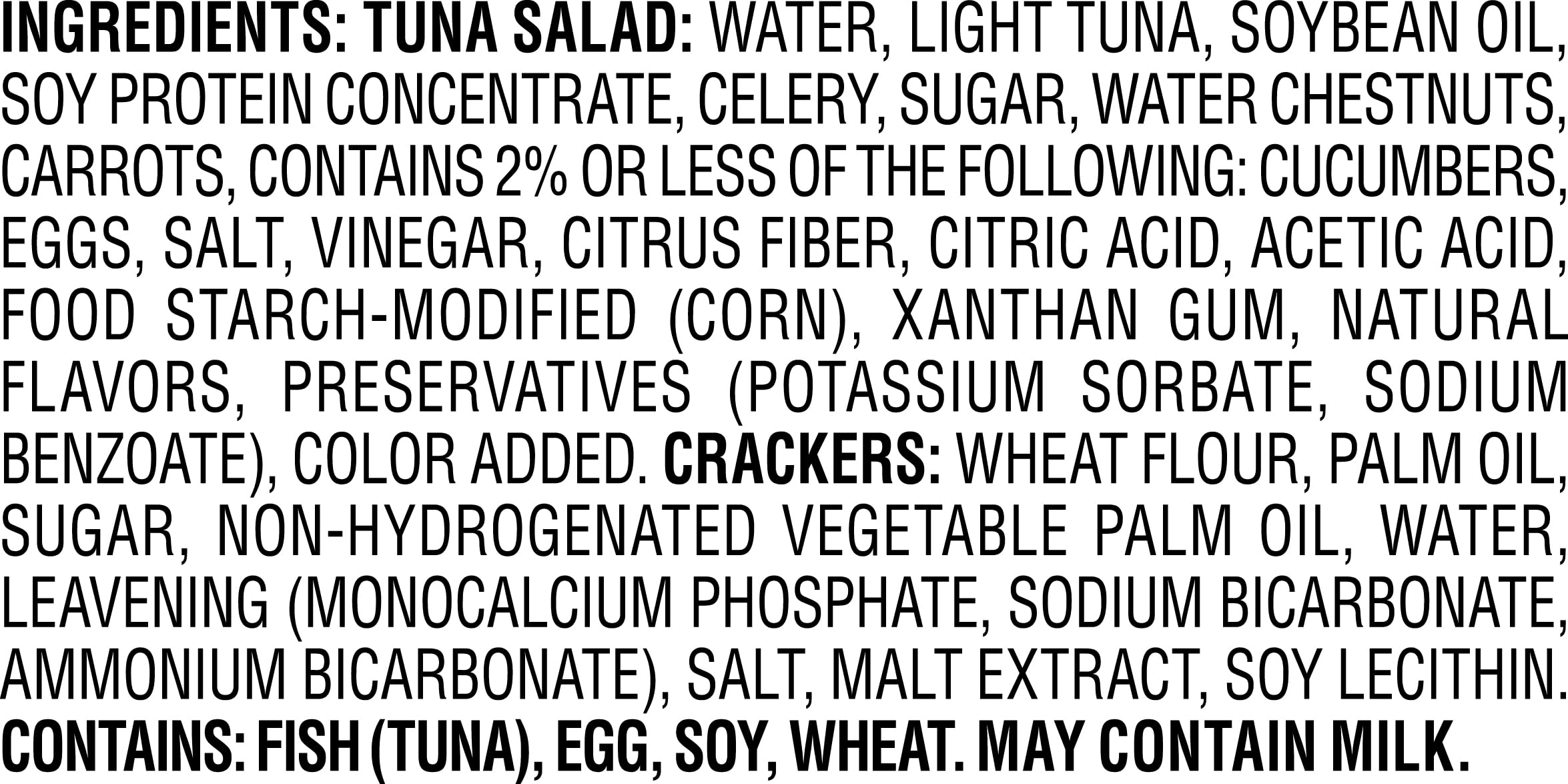 Close-up of StarKist tuna salad can highlighting protein content