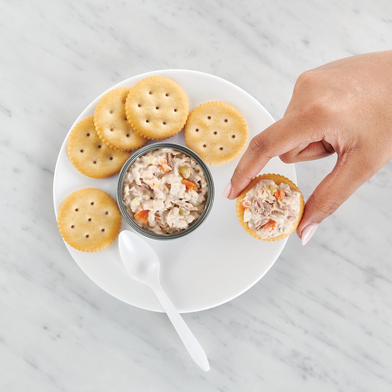 Crackers paired with StarKist kit for a crunchy snack