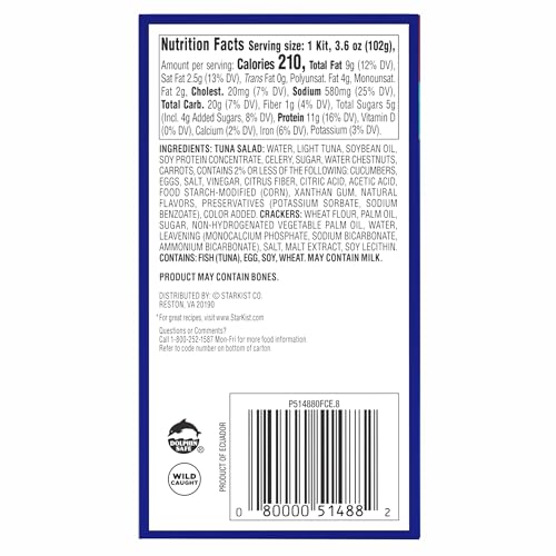 StarKist original deli style tuna can with crackers for a quick meal