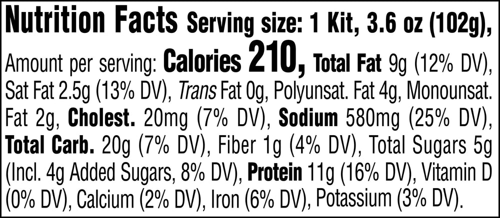 Packaging of StarKist kit shown for easy pantry storage