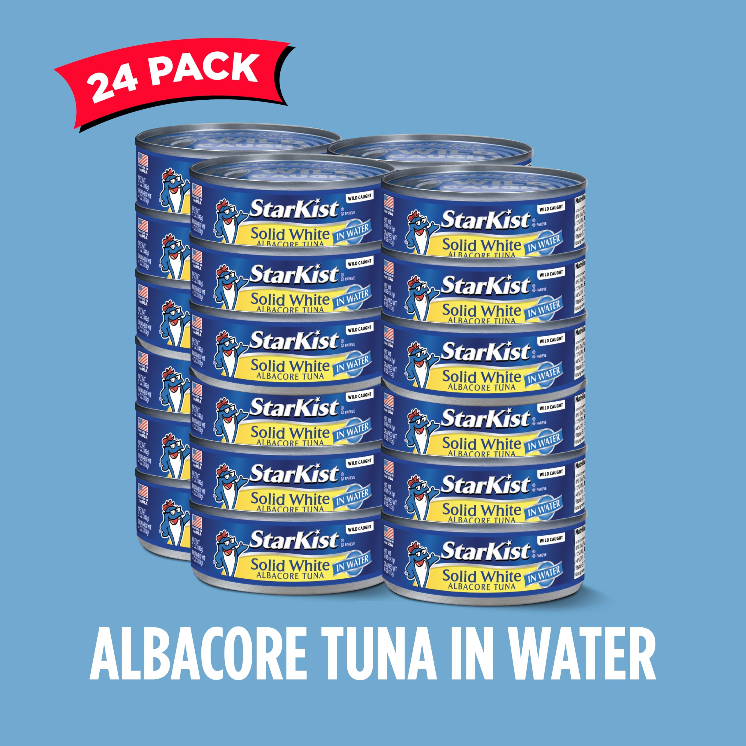 StarKist wild-caught albacore tuna in water ready for pantry staples.