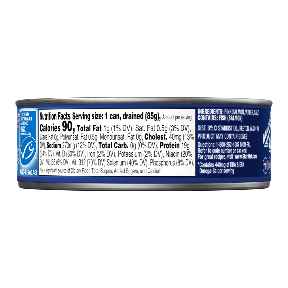 StarKist Wild Pink Salmon 12-pack in pantry-ready bulk packaging.