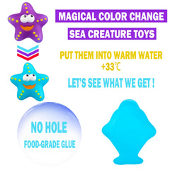 Staroud color-changing crab bath toy adds visual delight during water play.