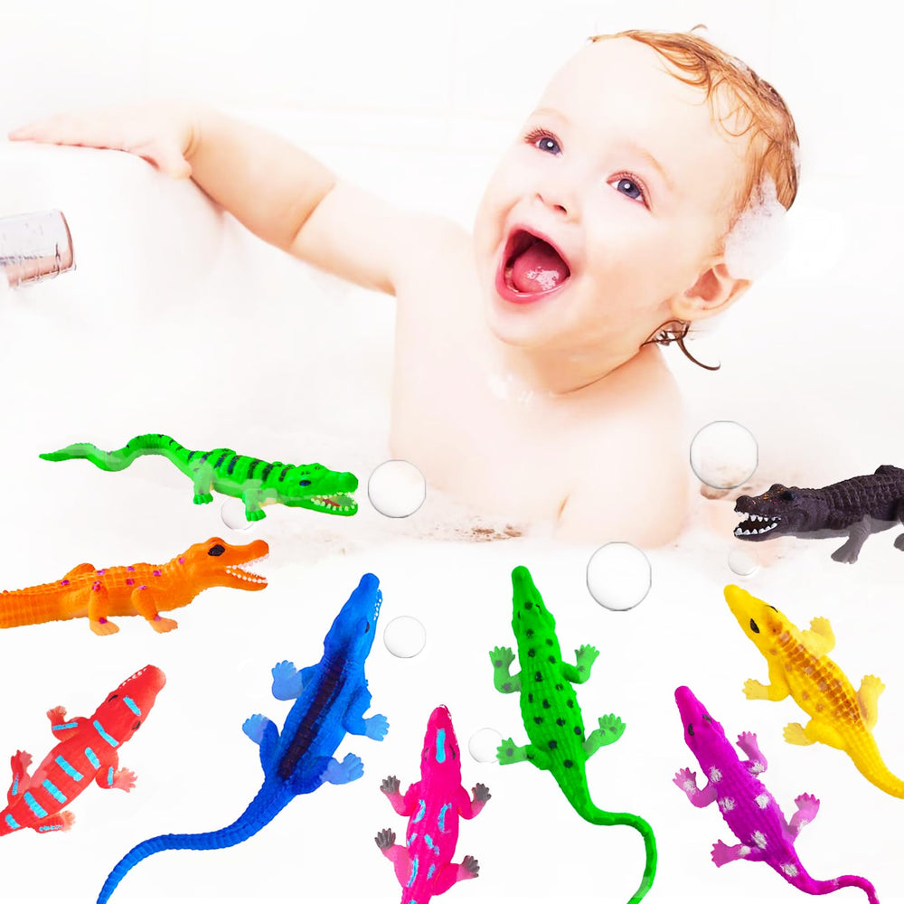 Staroud soft stretchable alligator toy for sensory fun and squeeze play.