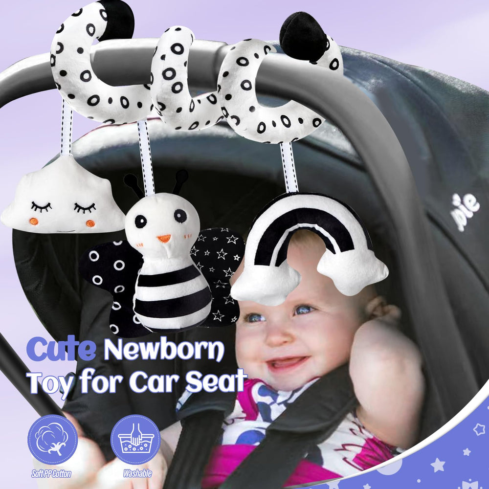 Starrykids black-white baby books invite exploration and early motor skills