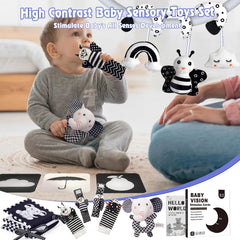 Starrykids high-contrast baby cards support visual tracking for 0-6 months