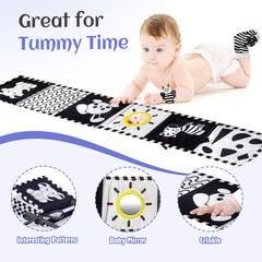 Starrykids wrist and sock rattle stimulates touch and sound during tummy time
