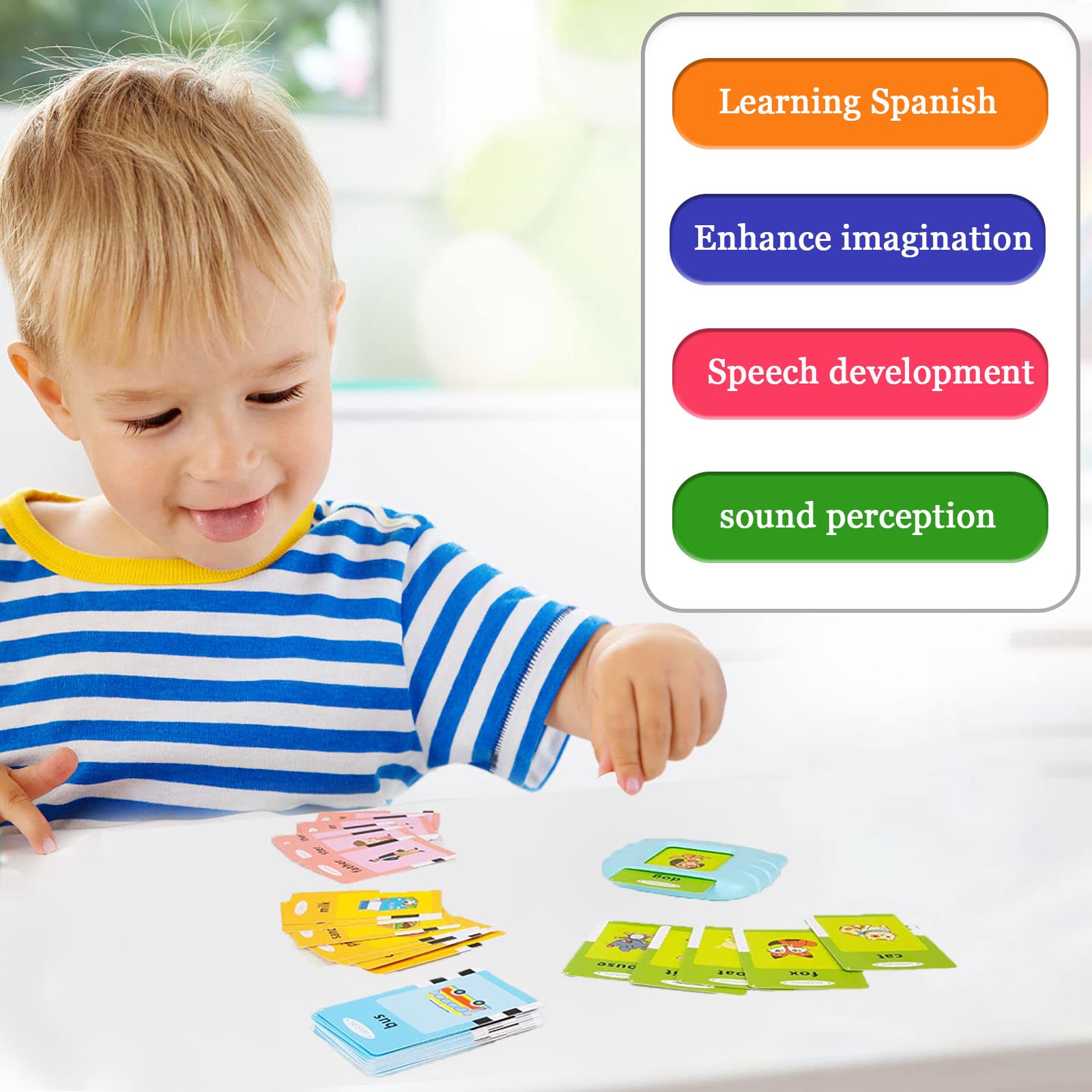 Startcan learning-through-play setup with toddlers exploring language.