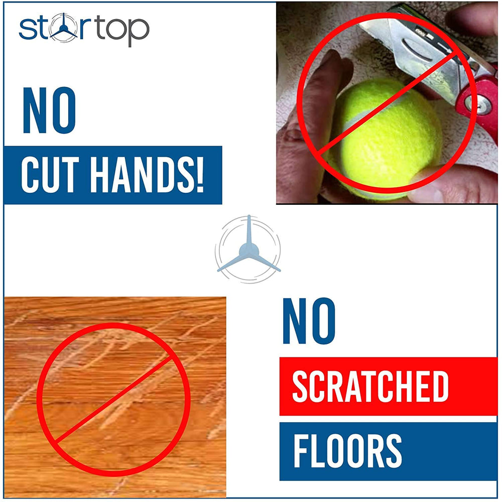 STARTOP Zebra side view keeps floors protected while gliding smoothly.