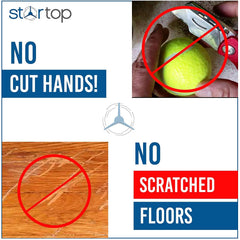 STARTOP Zebra side view keeps floors protected while gliding smoothly.