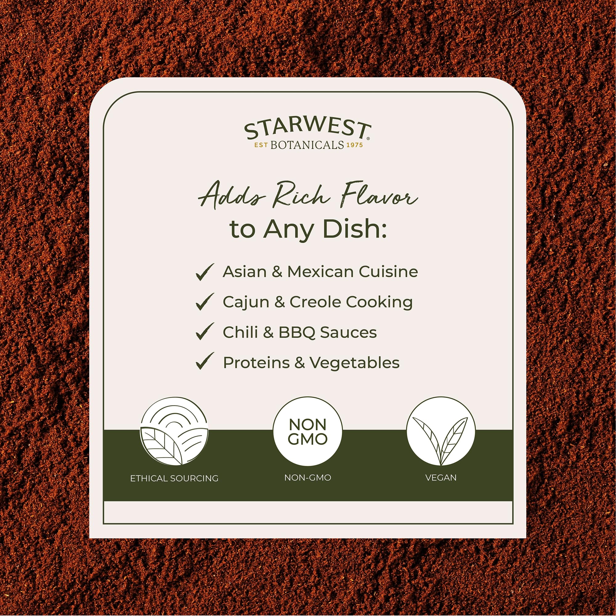 Pouring Starwest Botanicals cayenne pepper powder 35k HU into a bowl