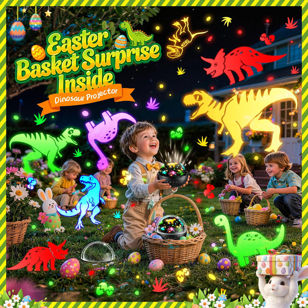 Staryou dinosaur projection featuring 3 films for imaginative play.
