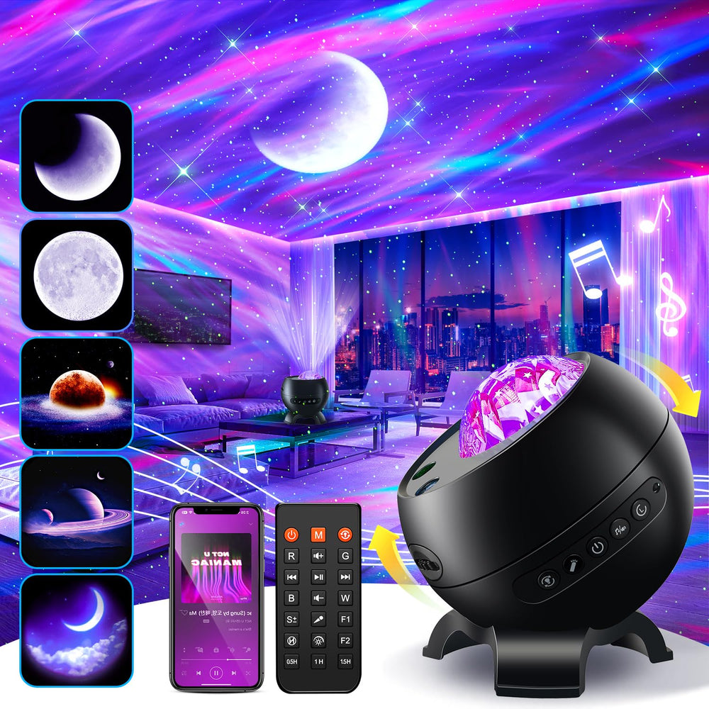 Staryou Northern Galaxy Projector shows aurora beams for magical ceiling ambiance