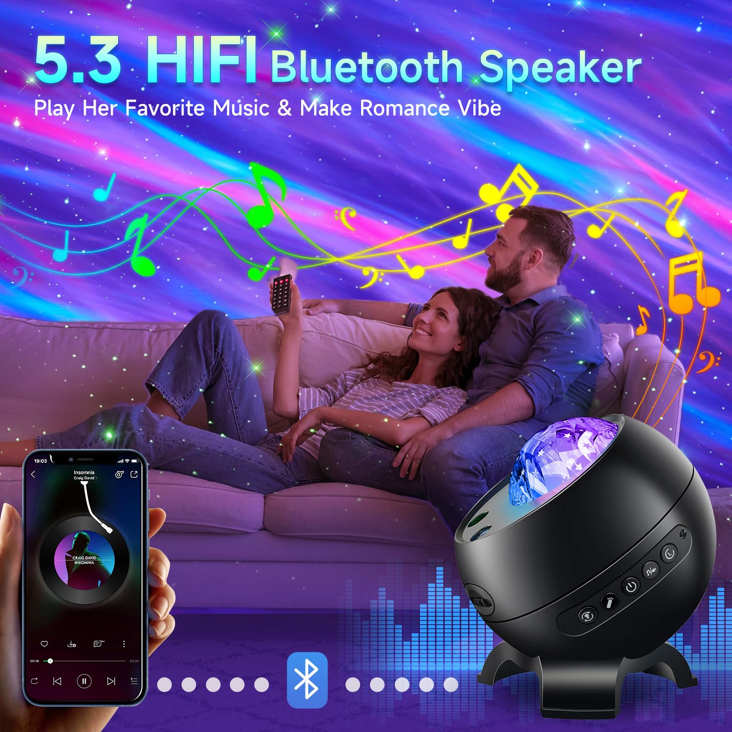 Staryou Bluetooth speaker syncs music with lights for mood sessions