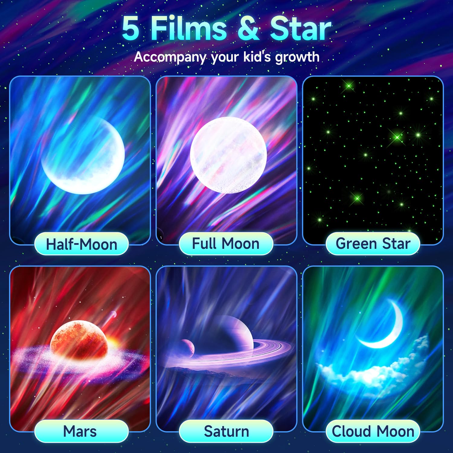 Staryou breathing stars create a calming night sky for bedtime