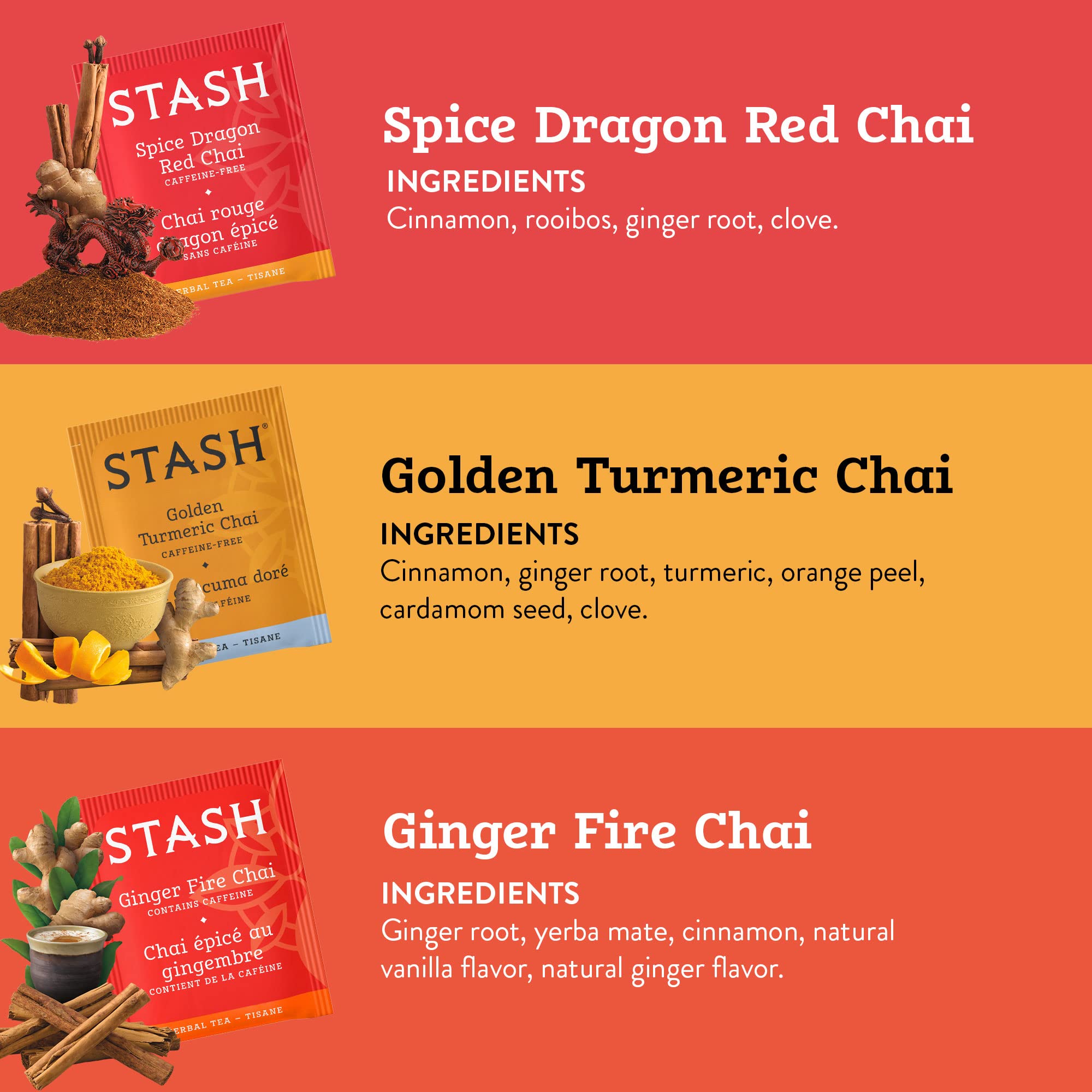 Stash Tea Green Chai box with crisp aromatic tea