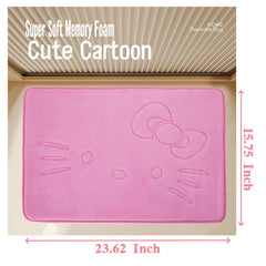 Stay Young pink plush area rug ideal for a cozy bedroom