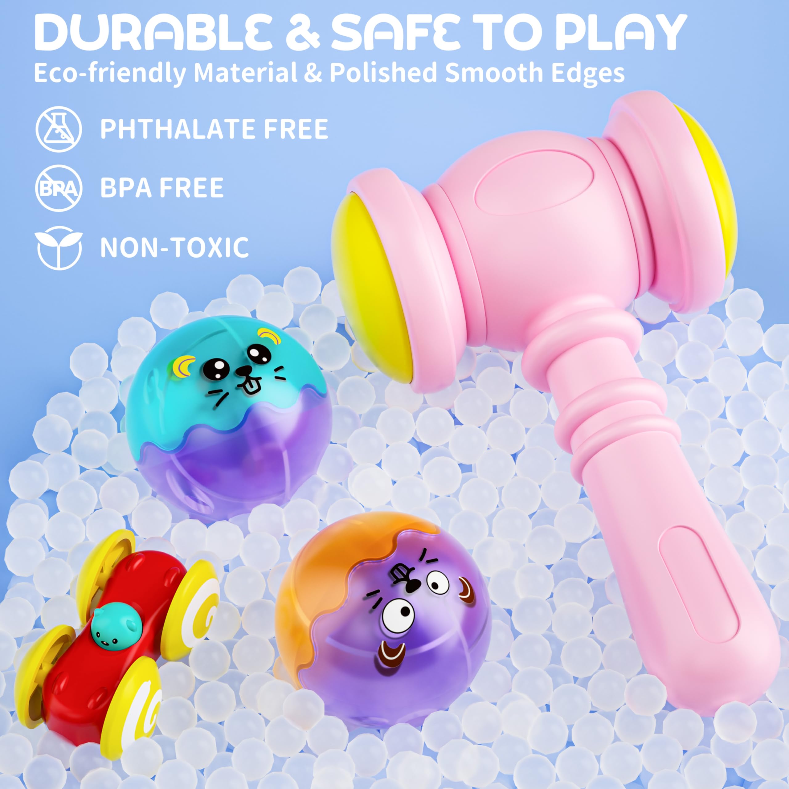 Stay Fun sensor-light balls rolling through the track to boost engagement.