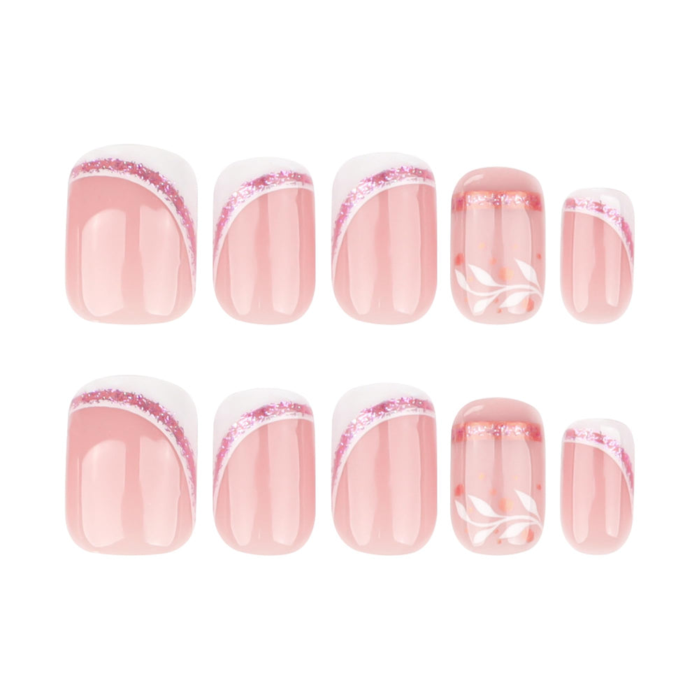 Stbisen Minimalist purple and gold line design adds subtle luxury to your manicure
