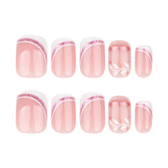 Stbisen Minimalist purple and gold line design adds subtle luxury to your manicure