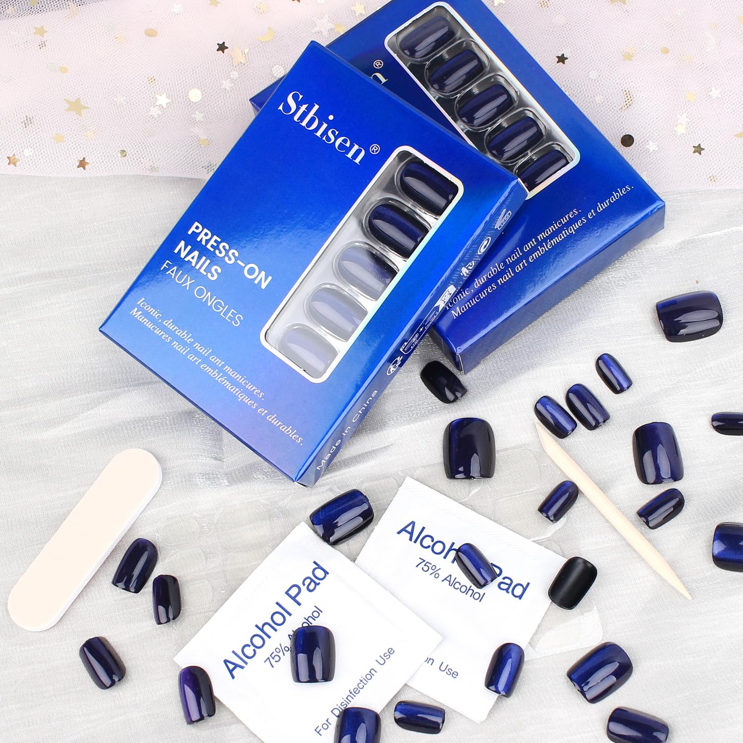 Stbisen square nails with an elegant shape for durable, stylish looks.