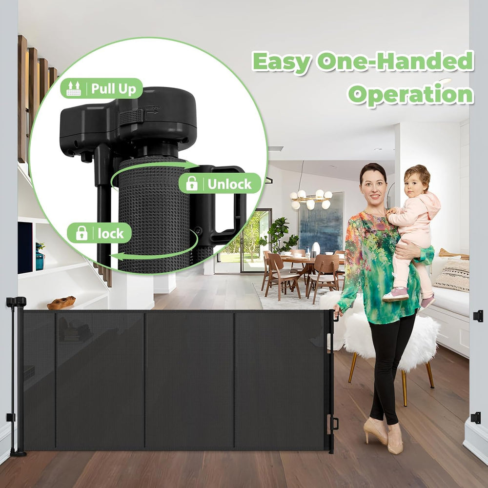 Stcockis one-handed operation with a secure lock for easy setup.