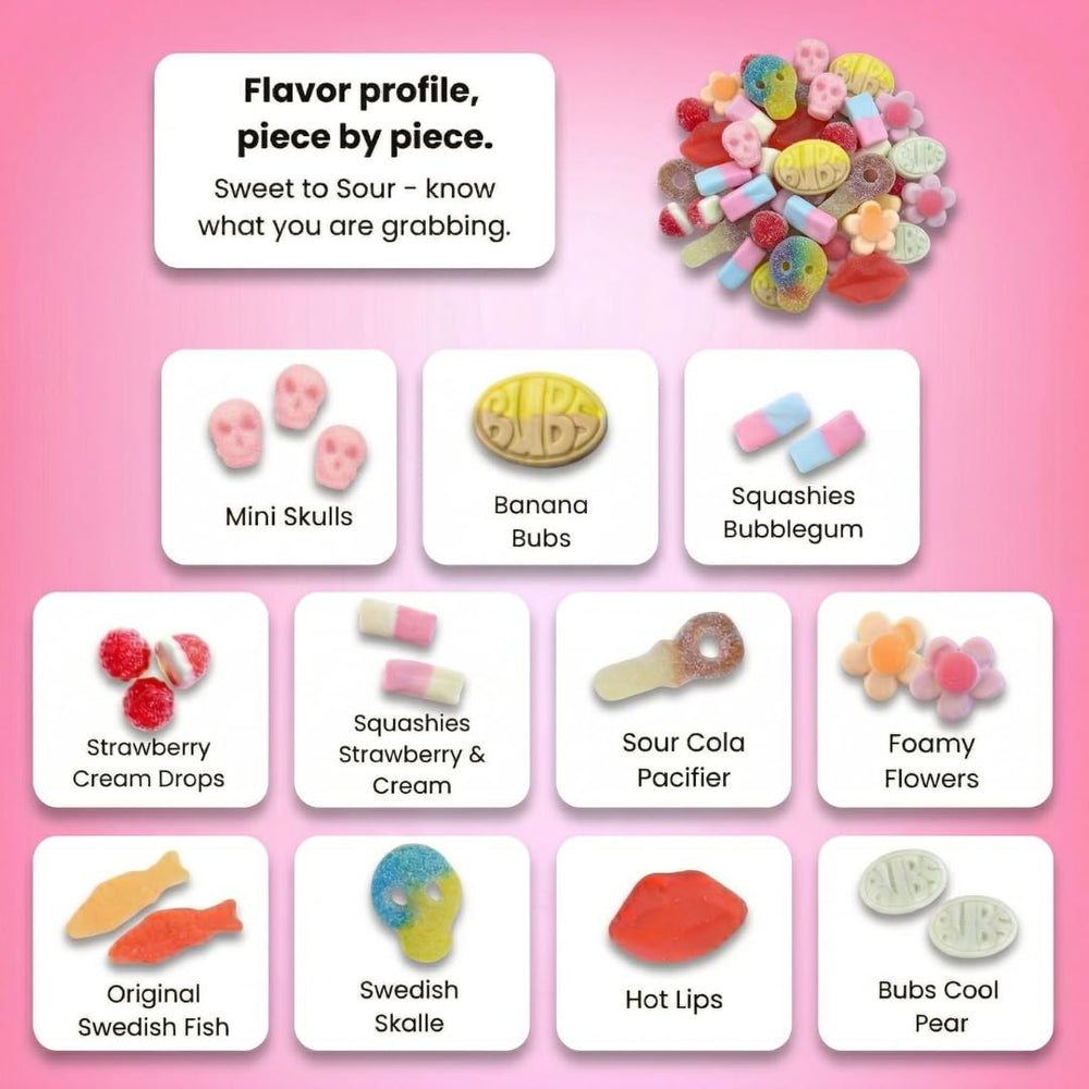 STEYDA original source Swedish Fish pack iconic fish candies for nostalgic snacking or gifting
