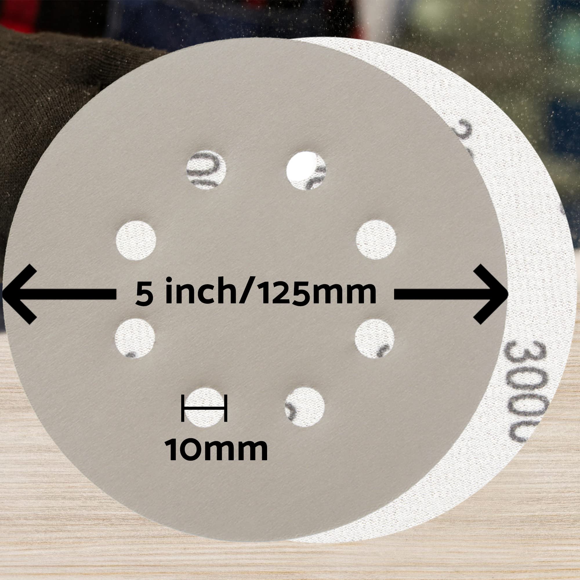 S&F STEAD & FAST 120 grit disc on hook-and-loop backing for smooth prep