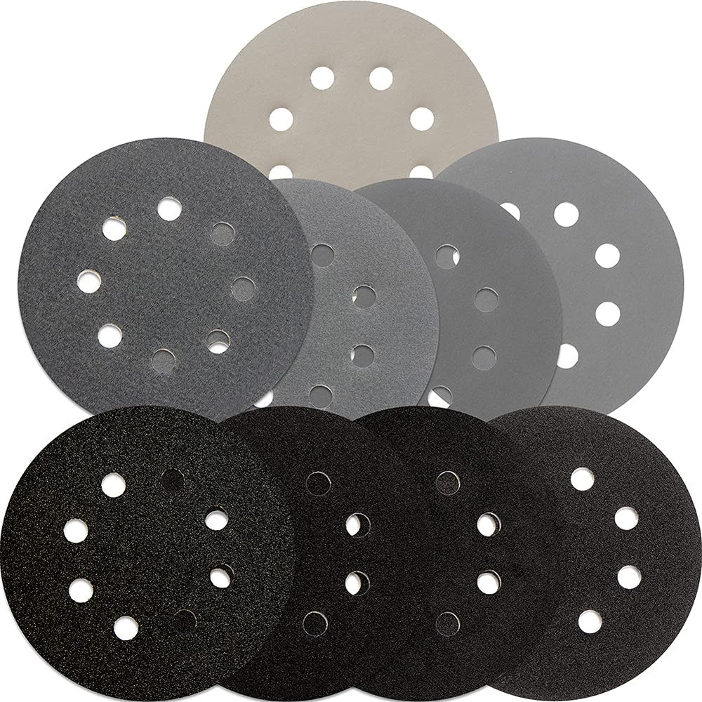 S&F STEAD & FAST 80 grit disc on a 5-inch hook-and-loop pad for fast material removal
