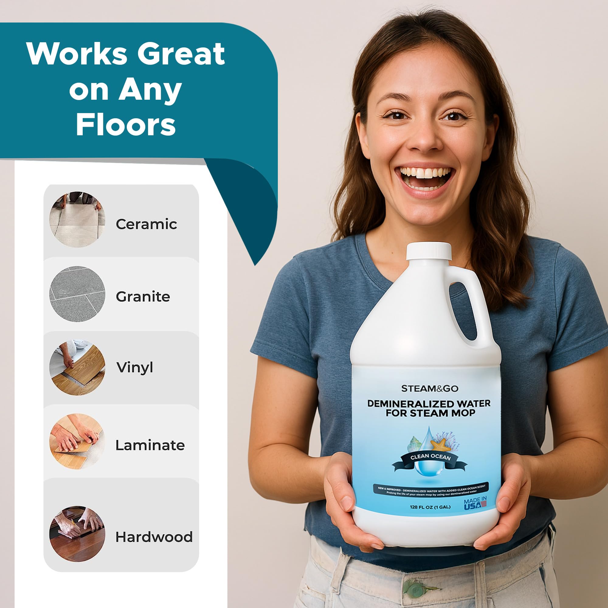 Steam and Go kitchen and bath surface cleaning across rooms