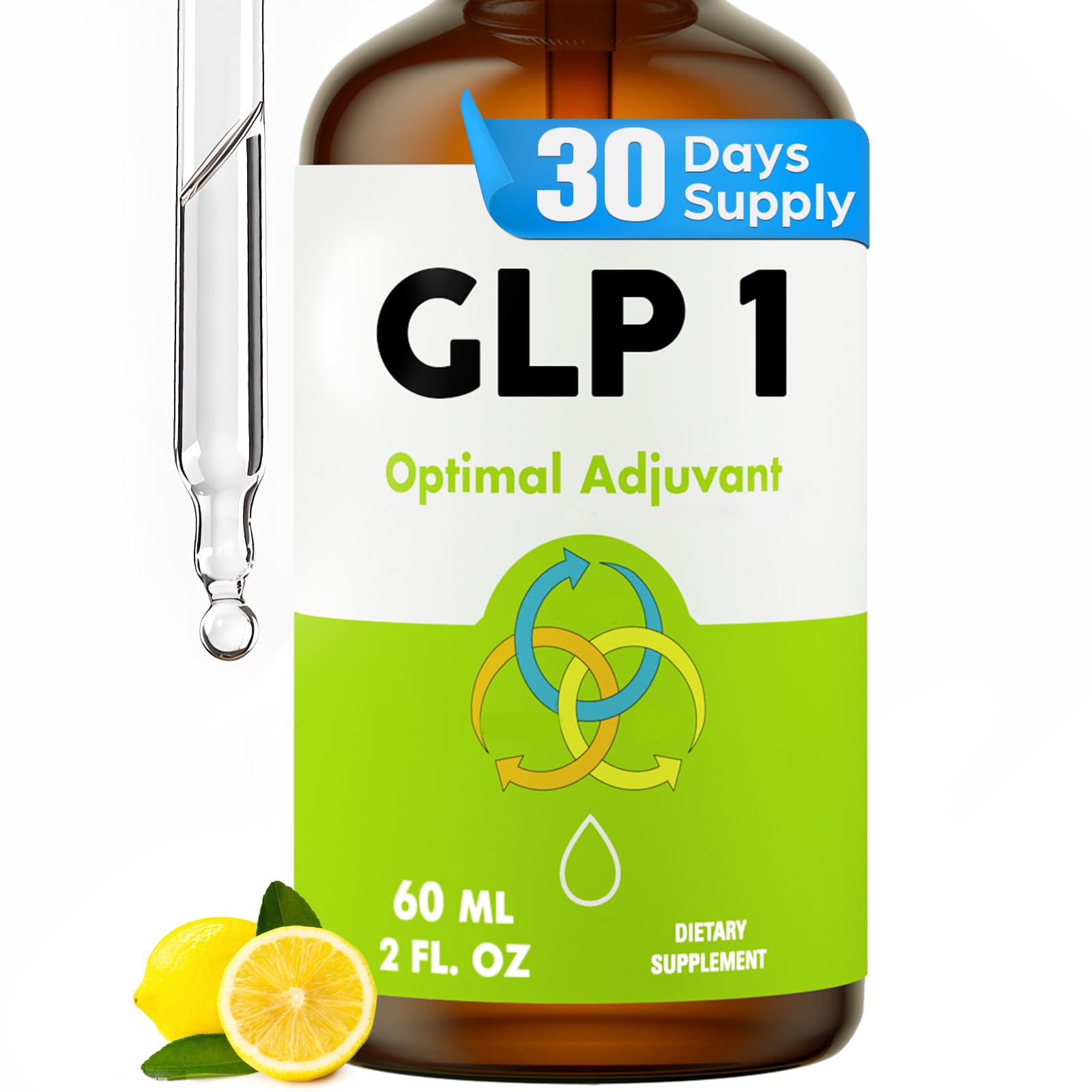 Steblowlly GLP-1 liquid drops bottle with lemon flavor for quick daily use