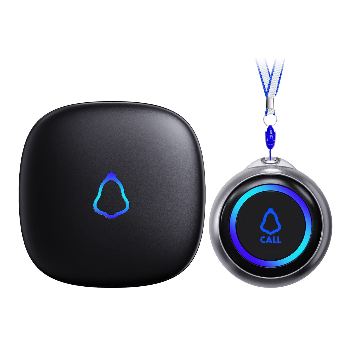 STECHRO Caregiver Pager front view for quick access and discreet placement.