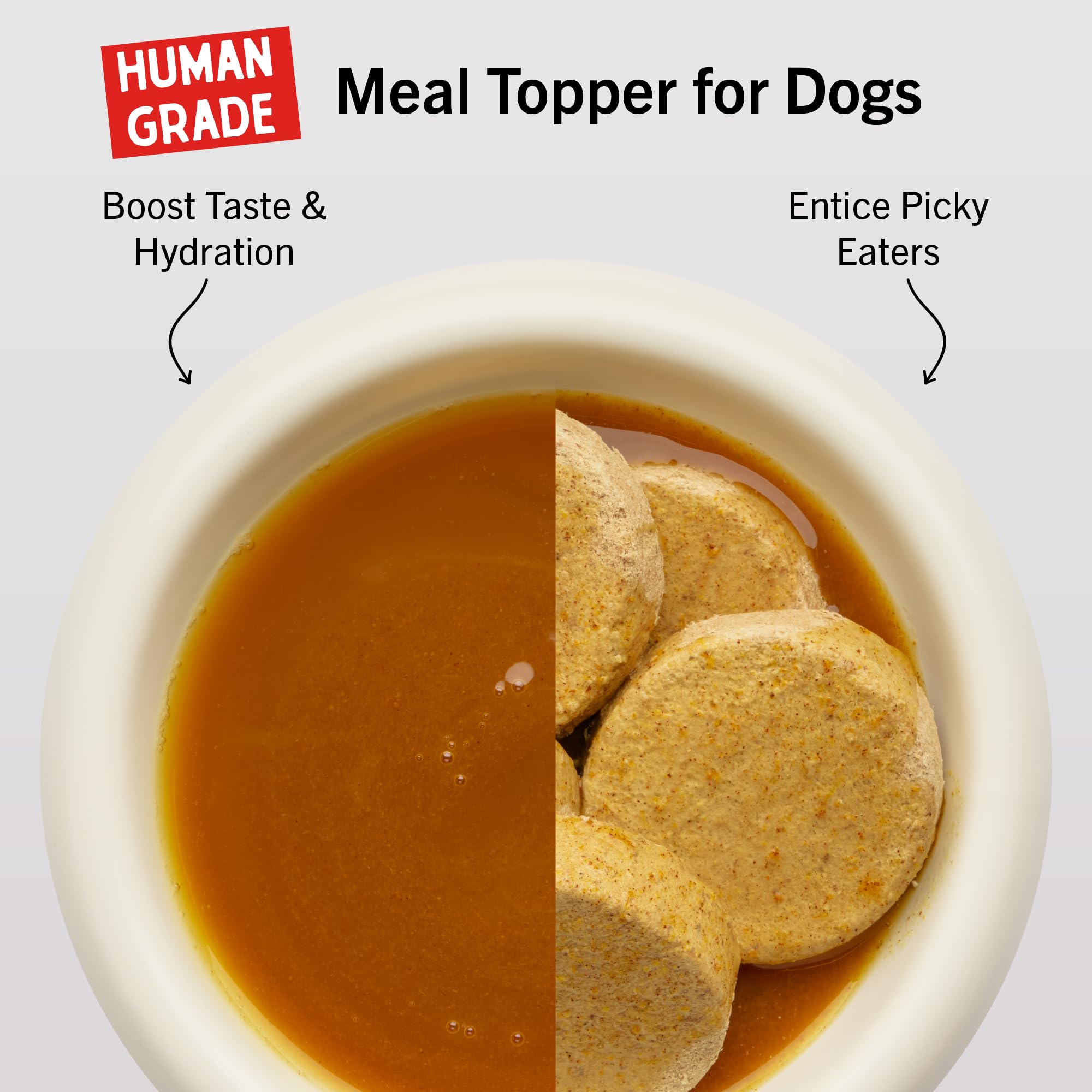 Stella & Chewy's bone broth pouch close-up highlights resealable packaging.