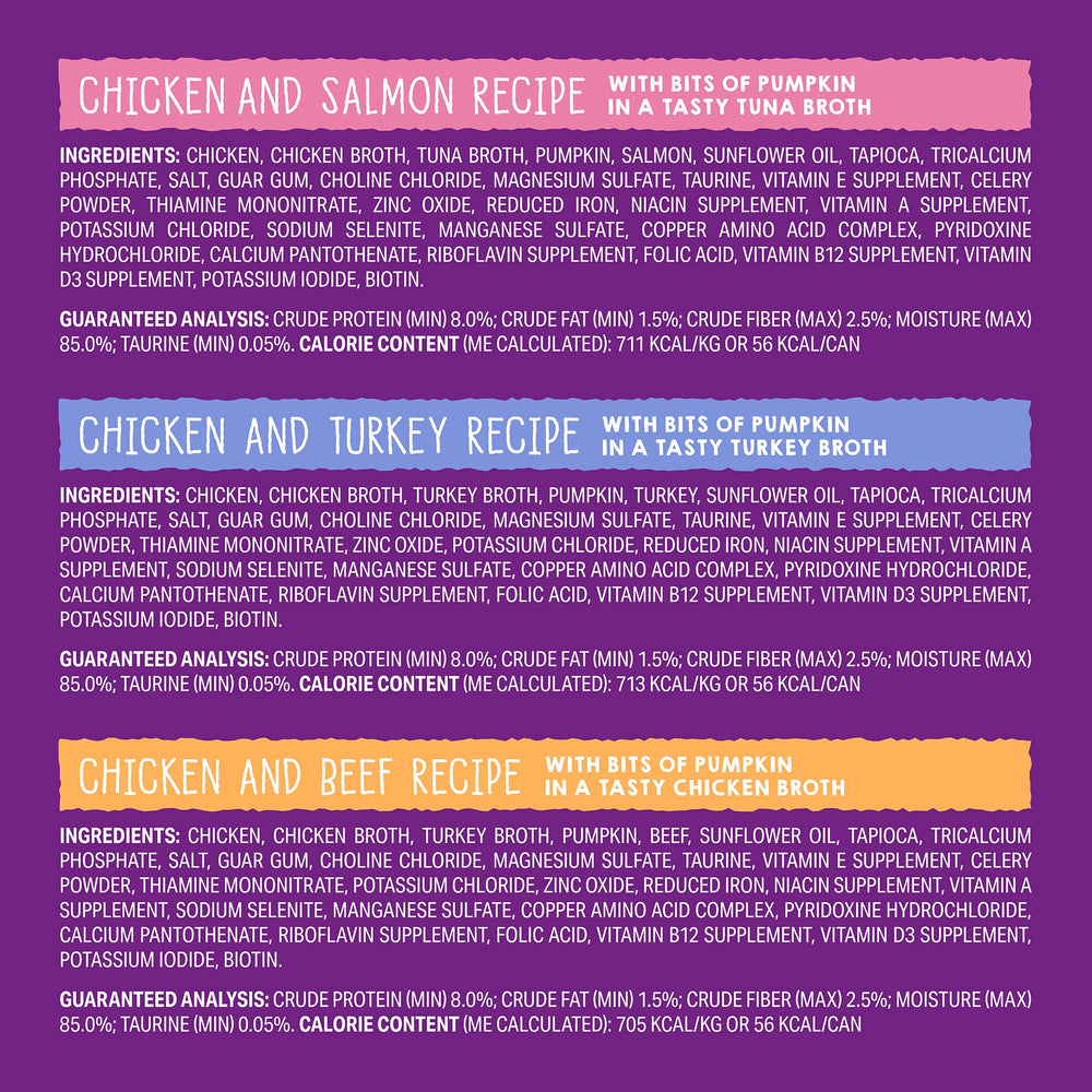 Stella & Chewy’s Carnivore Cravings Shreds are grain-free and easy to digest.