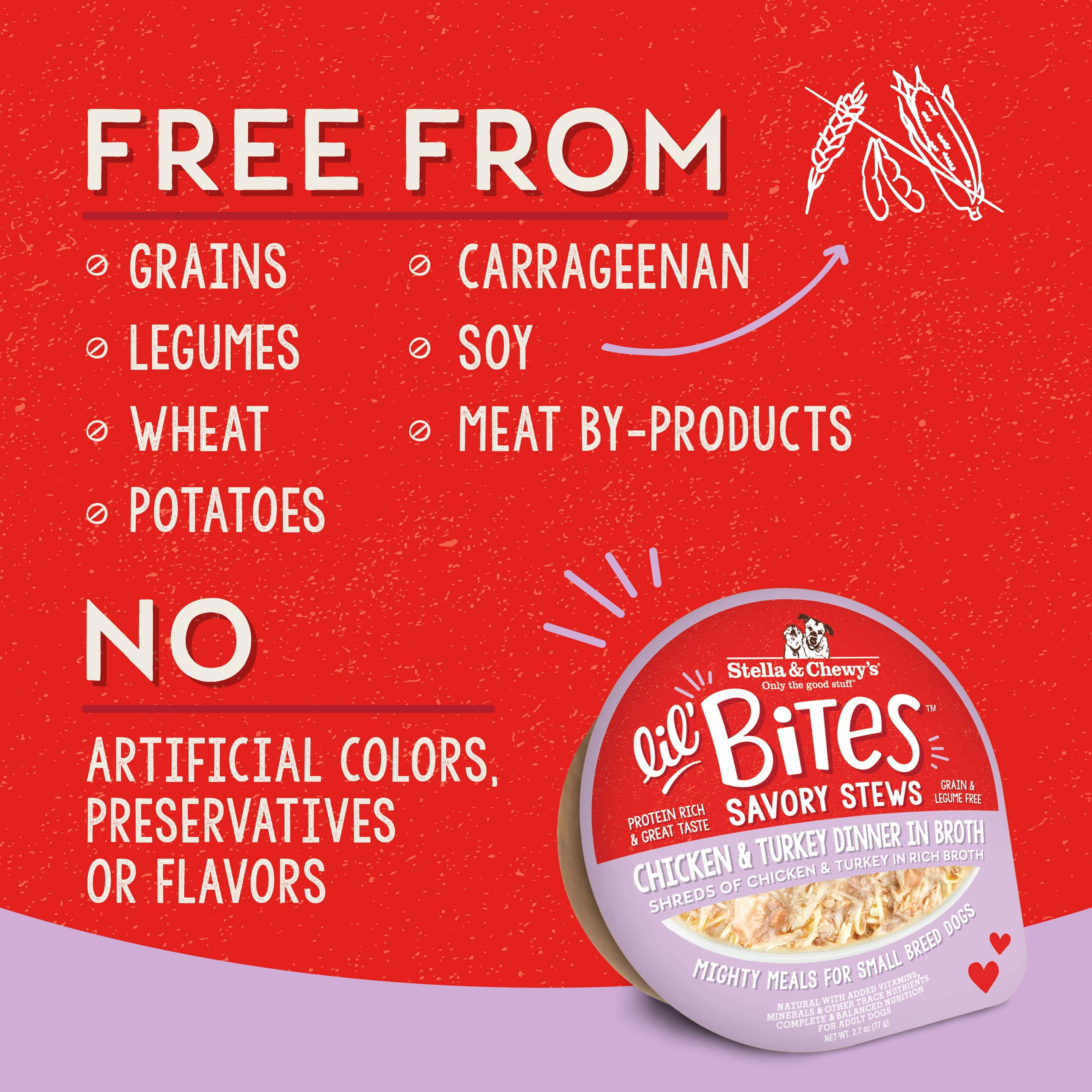 Stella & Chewy's Lil' Bites turmeric and sunflower oil boost for skin and coat.