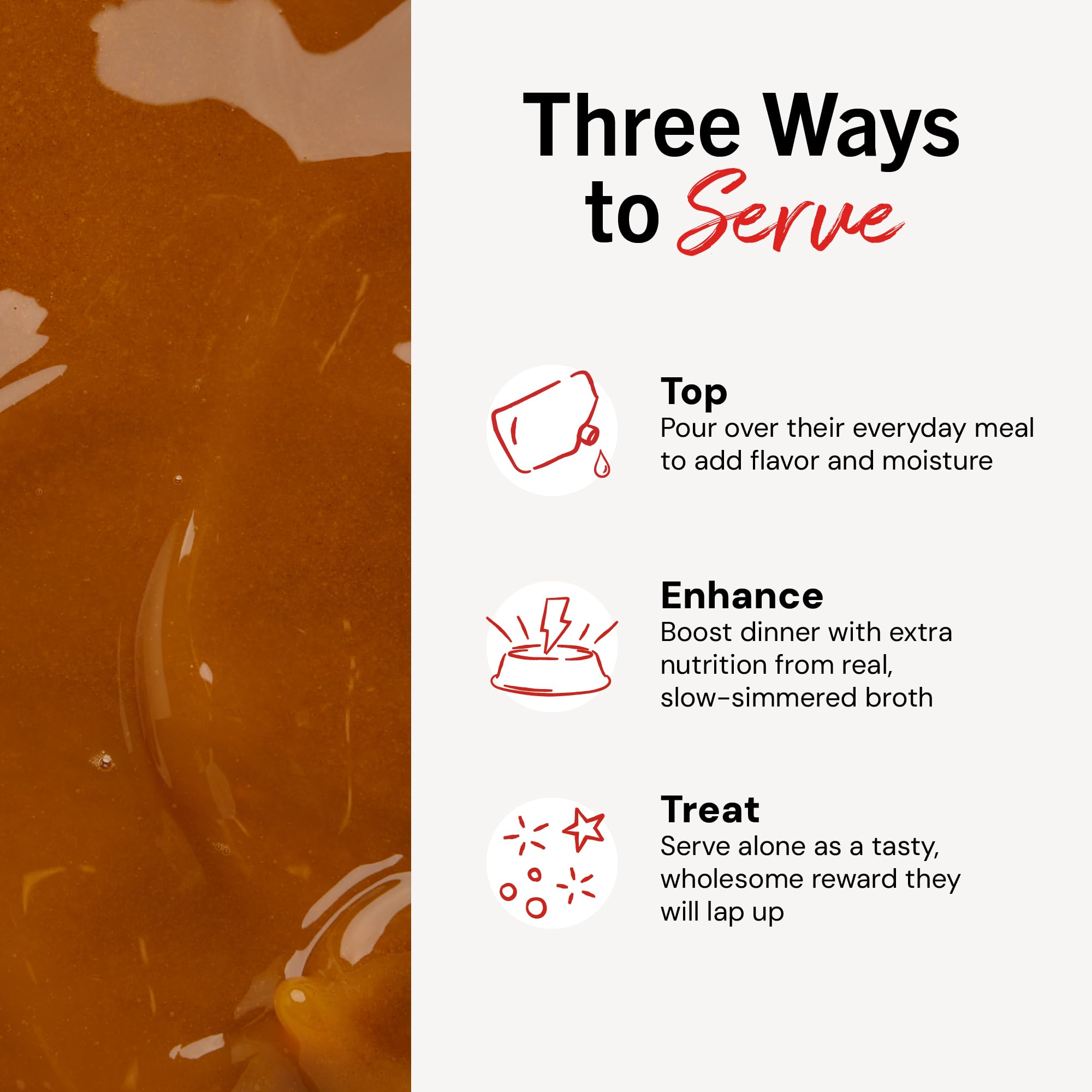Stella & Chewy's turmeric detail highlights anti-inflammatory spice in broth.